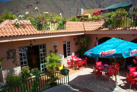 The patio of El Balcon restaurant, Los Llanos, La Palma, Canary Islands