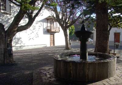 The fountain outside Las Nieves church, Santa Cruz de la Palma