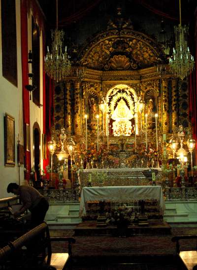 Interior of Las Nieves church, Santa Cruz de la Palma
