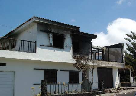 Burnt House in Fuencaliente, La Palma