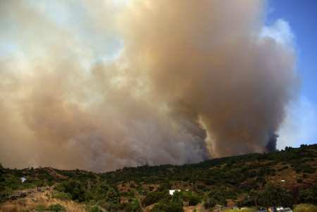 The fire at Tigalate, La Palma