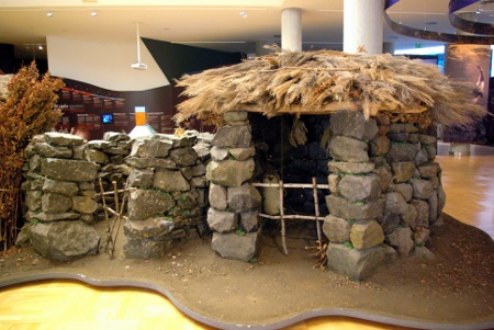 Prehispanic huts at the ethnographic museum, Los Llanos de Aridane, La Palma