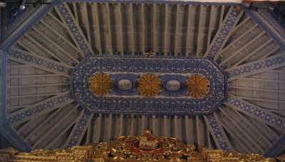 The ceiling in the church of San Juan, Puntallana