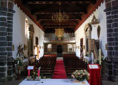 The nave in the church of San Juan, Puntallana