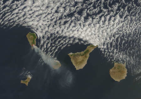 NASA image of the La Palma fire
