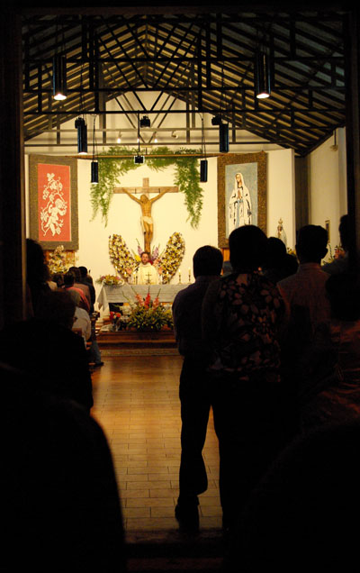 Mass for the Virgin of Fatima, La Punta, la palma