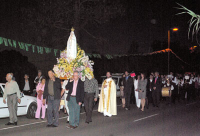 Procession for the Virgin of Fatima, La Punta, la palma